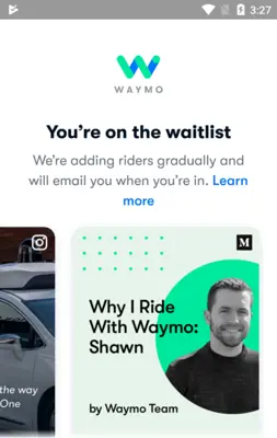 Waymo android App screenshot 5